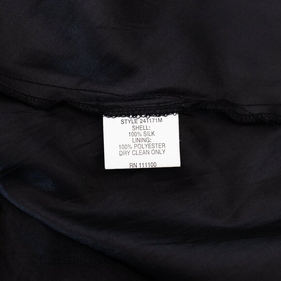 Vintage David Warren 12/14 Floral 100% Silk Flutter Y2K Dark Romantic Whimsigoth - Picture 8 of 12